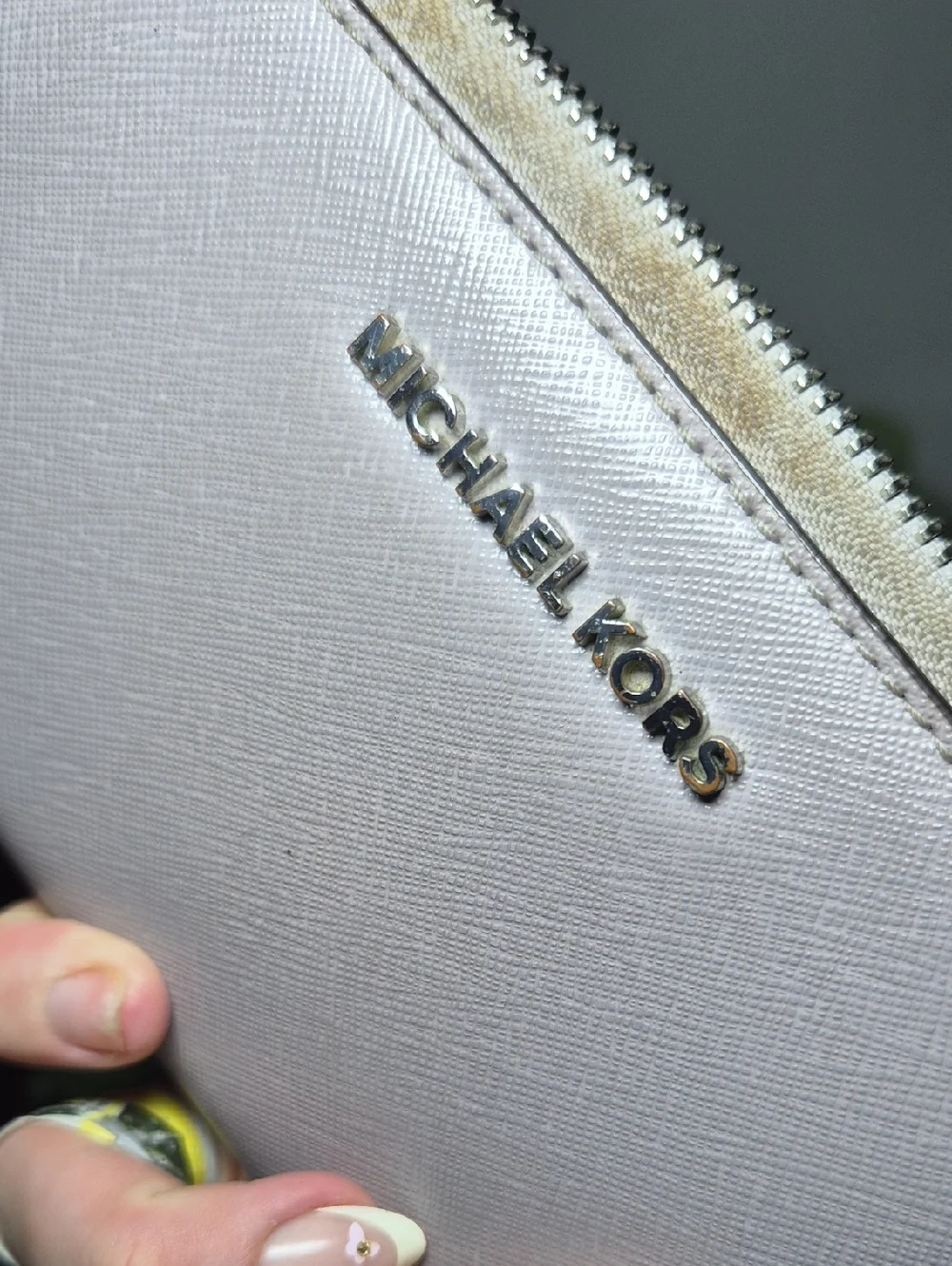 Michael Kors Zip-Around Wallet with Gold Logo